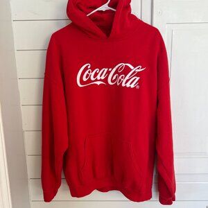 Vintage Coca Cola Red Hoodie Pullover - Mens XL